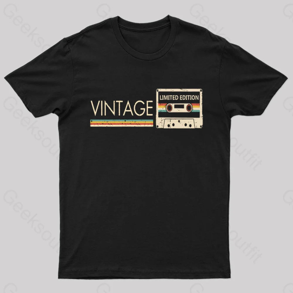 Vintage Limited Edition Nerd T-Shirt Black / S