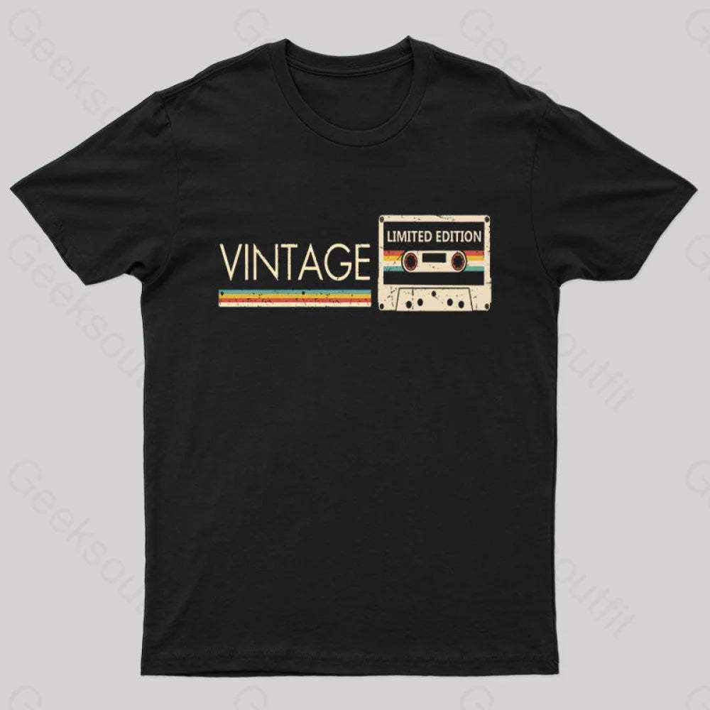 Vintage Limited Edition Nerd T-Shirt Black / S