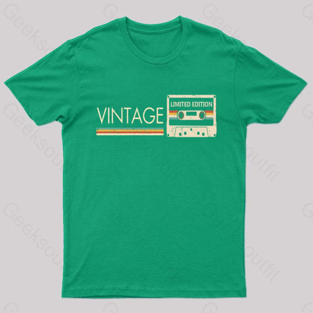 Vintage Limited Edition Nerd T-Shirt Green / S