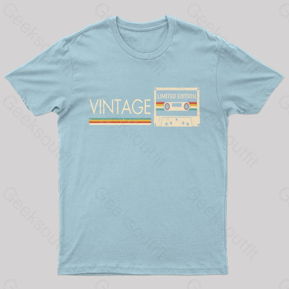 Vintage Limited Edition Nerd T-Shirt Light Blue / S