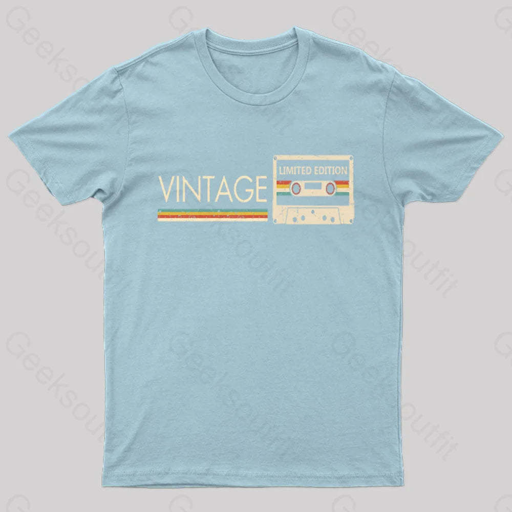 Vintage Limited Edition Nerd T-Shirt Light Blue / S