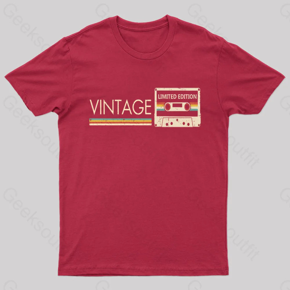 Vintage Limited Edition Nerd T-Shirt Red / S