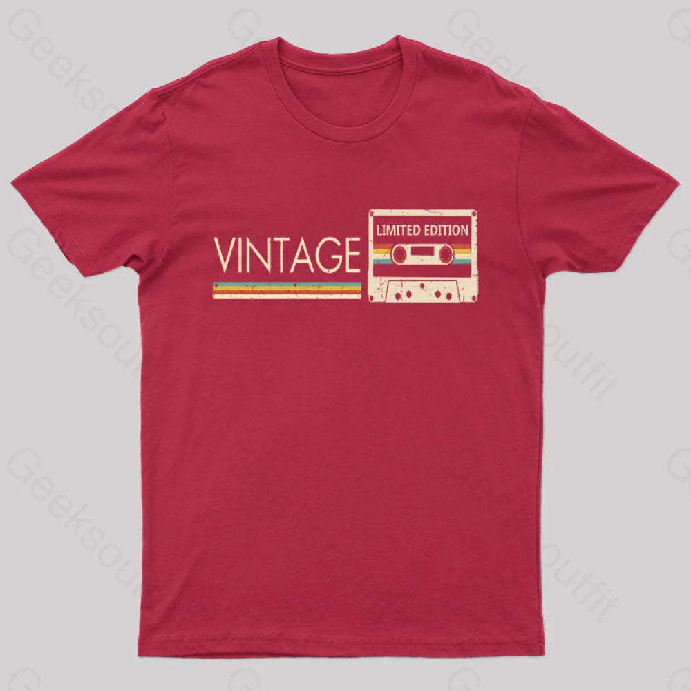 Vintage Limited Edition Nerd T-Shirt Red / S