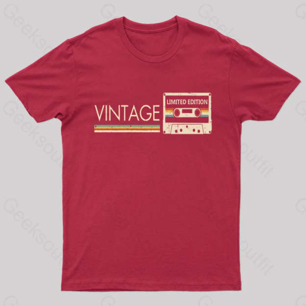 Vintage Limited Edition Nerd T-Shirt Red / S