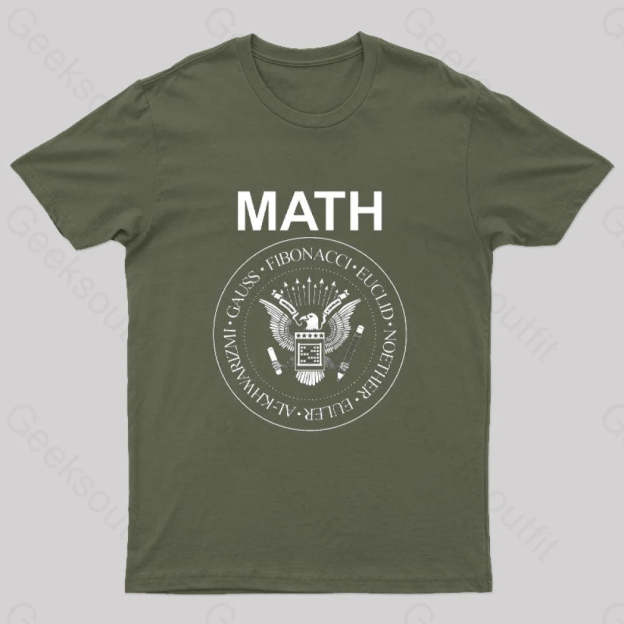 Vintage Math Rock T-Shirt Army Green / S