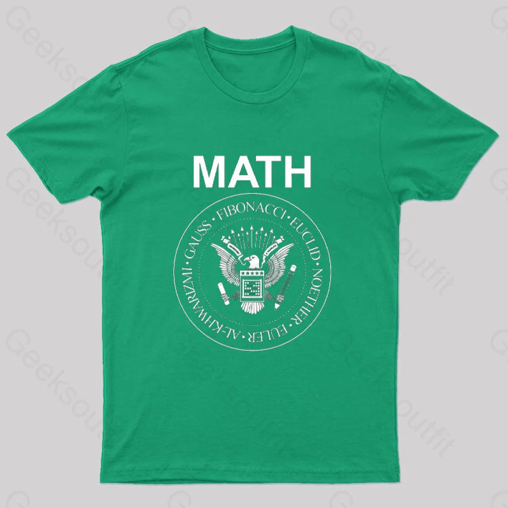 Vintage Math Rock T-Shirt Green / S