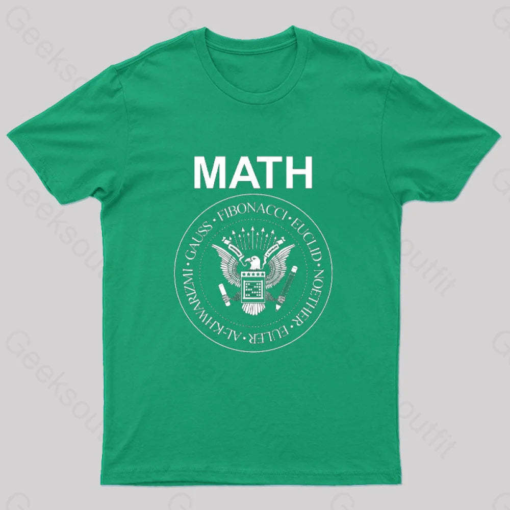 Vintage Math Rock T-Shirt Green / S