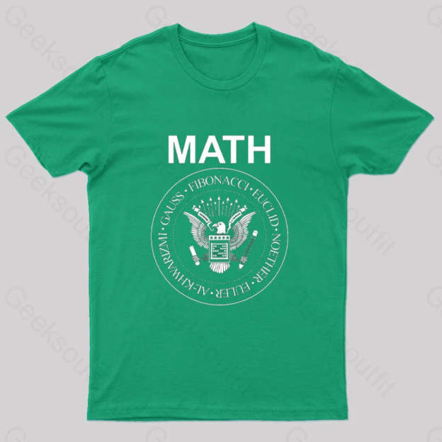 Vintage Math Rock T-Shirt Green / S