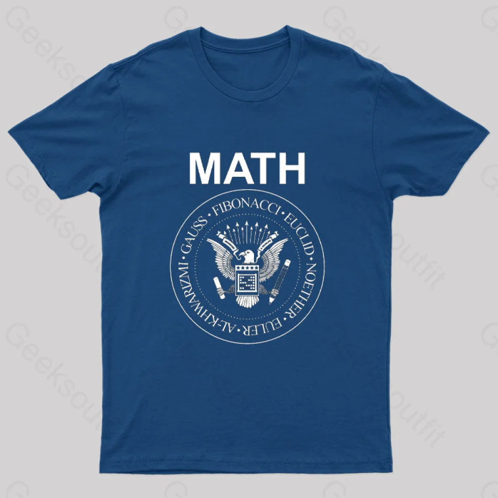 Vintage Math Rock T-Shirt Navy / S