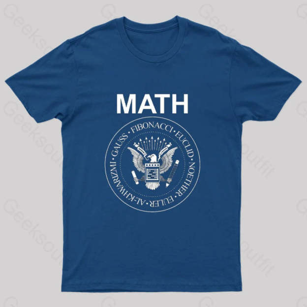 Vintage Math Rock T-Shirt Navy / S