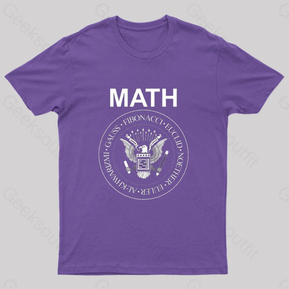 Vintage Math Rock T-Shirt Purple / S