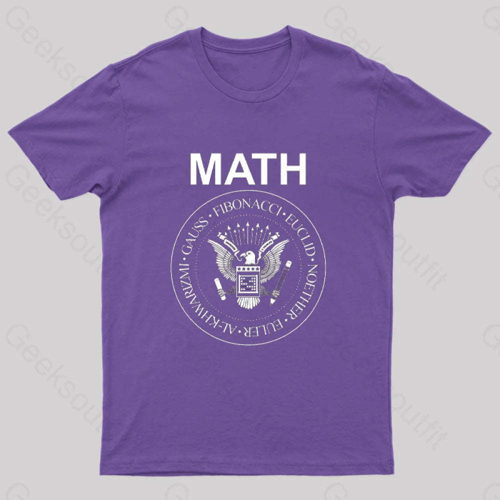 Vintage Math Rock T-Shirt Purple / S
