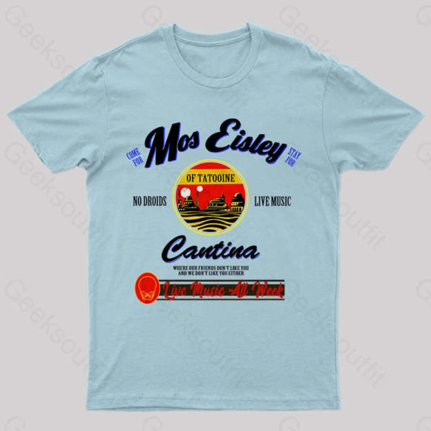 Vintage Mos Eisley Cantina Tatooine T-Shirt Light Blue / S
