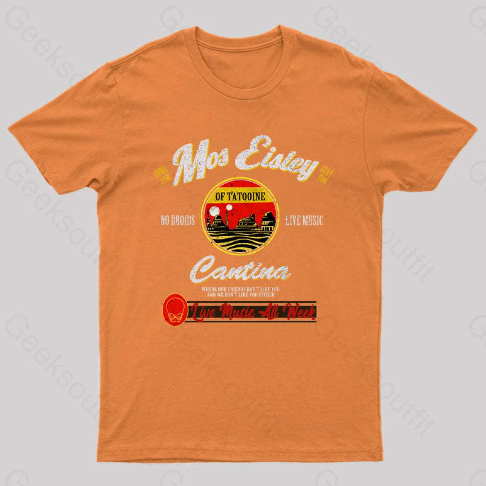 Vintage Mos Eisley Cantina Tatooine T-Shirt Orange / S