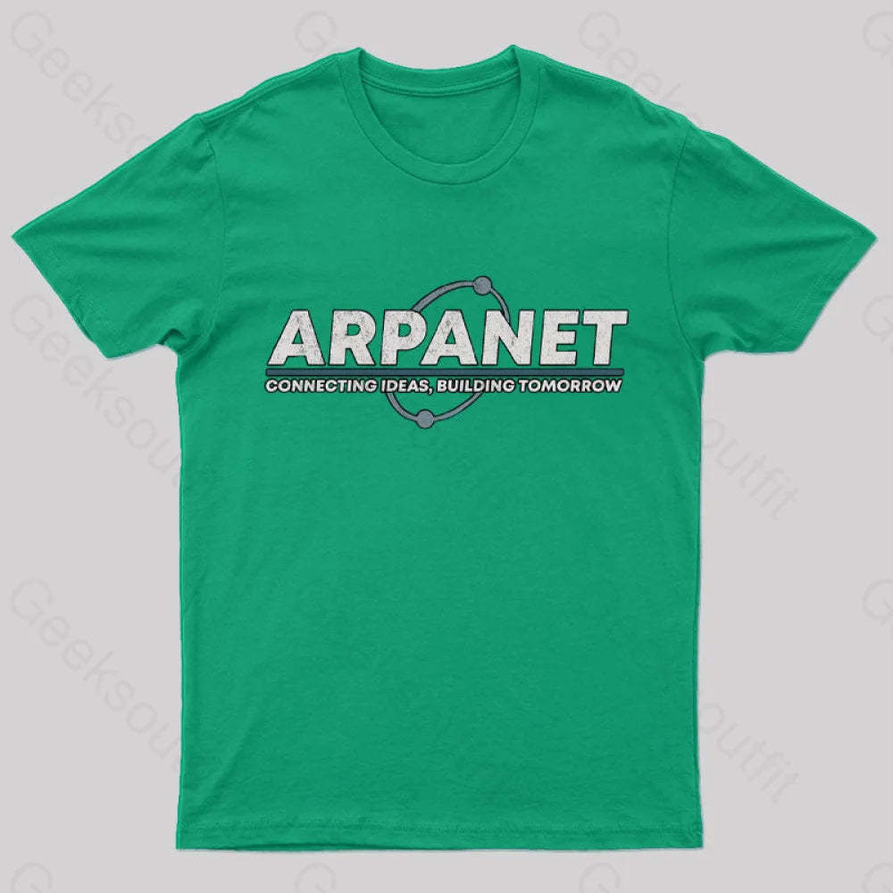 Vintage Network Geek T-Shirt Green / S