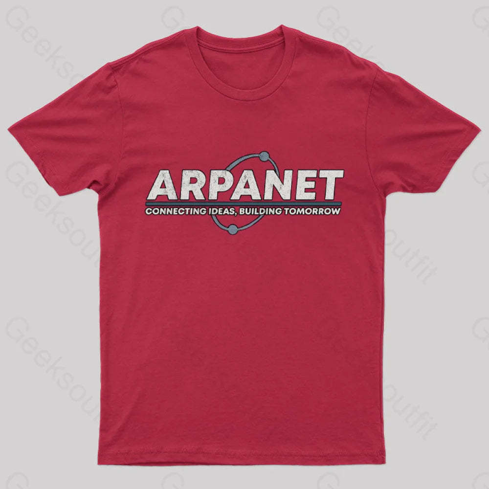 Vintage Network Geek T-Shirt Red / S