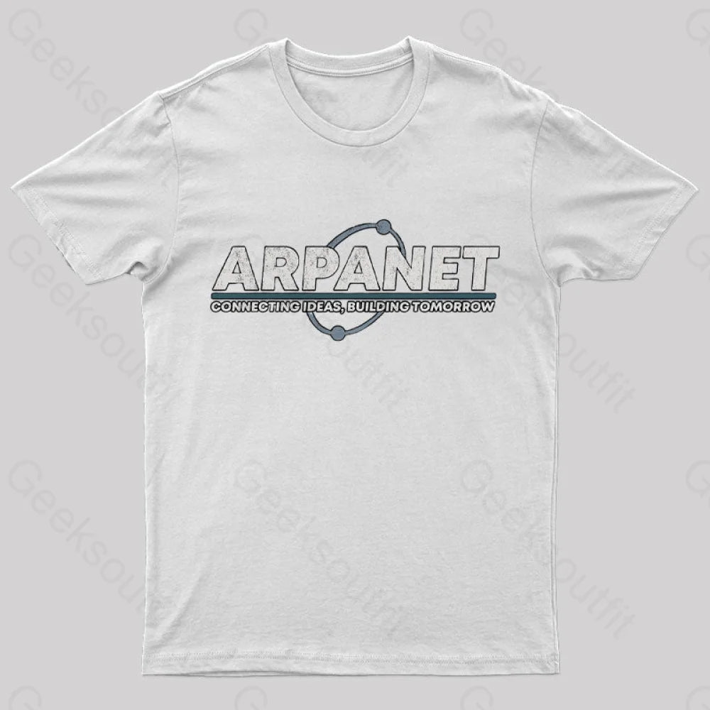 Vintage Network Geek T-Shirt White / S