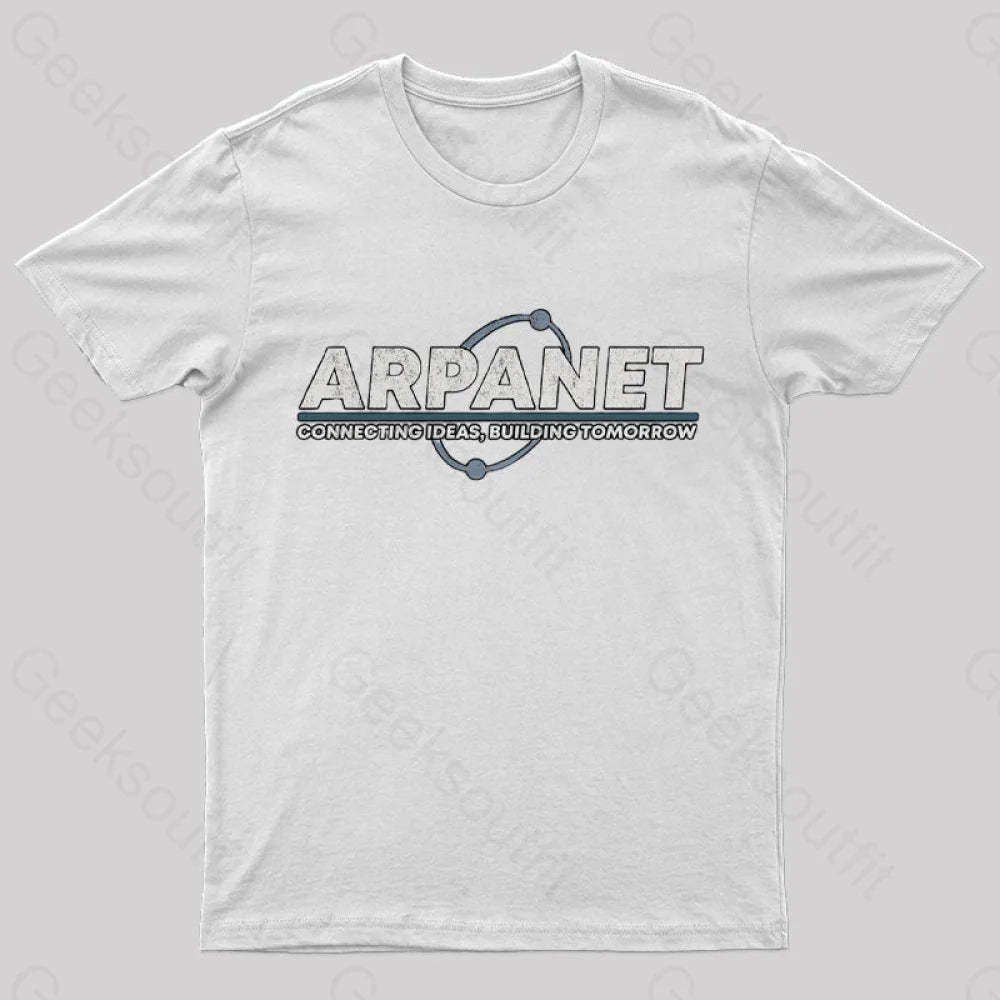 Vintage Network Geek T-Shirt White / S