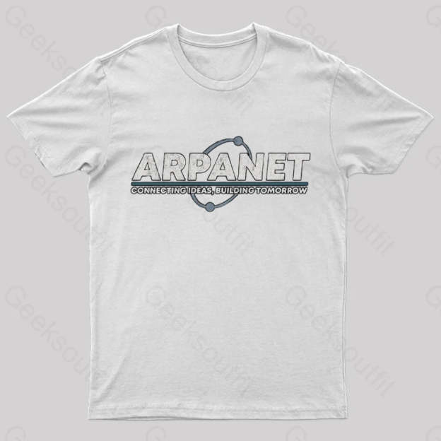 Vintage Network Geek T-Shirt White / S