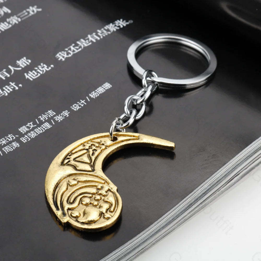Vintage Personality Keychain Pale Gold