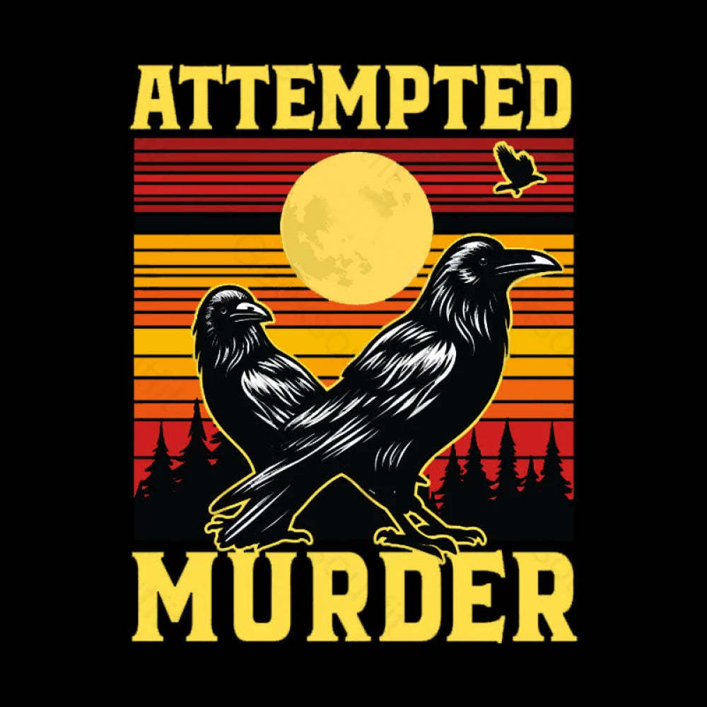 Vintage Sunset Attempted Murder Geek T-Shirt