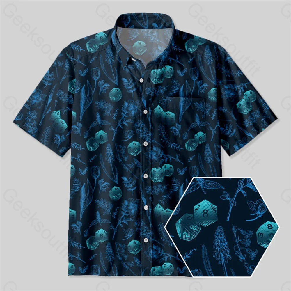 Vision Dnd Dice Button Up Pocket Shirt Yc