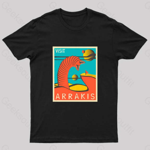 Visit Arrakis Geek T-Shirt Black / S