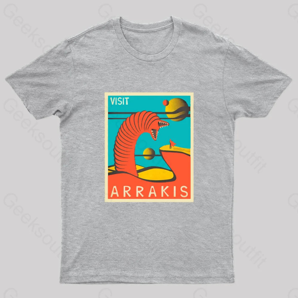 Visit Arrakis Geek T-Shirt Grey / S