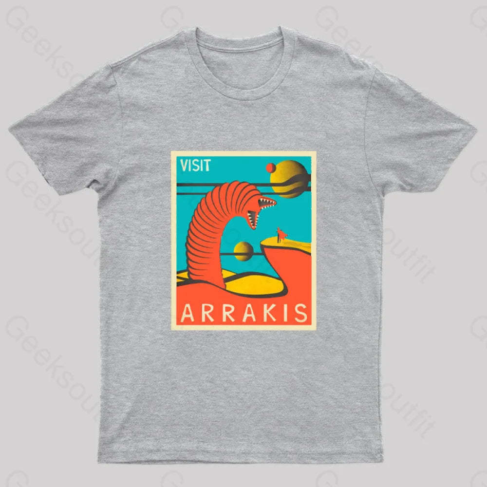 Visit Arrakis Geek T-Shirt Grey / S