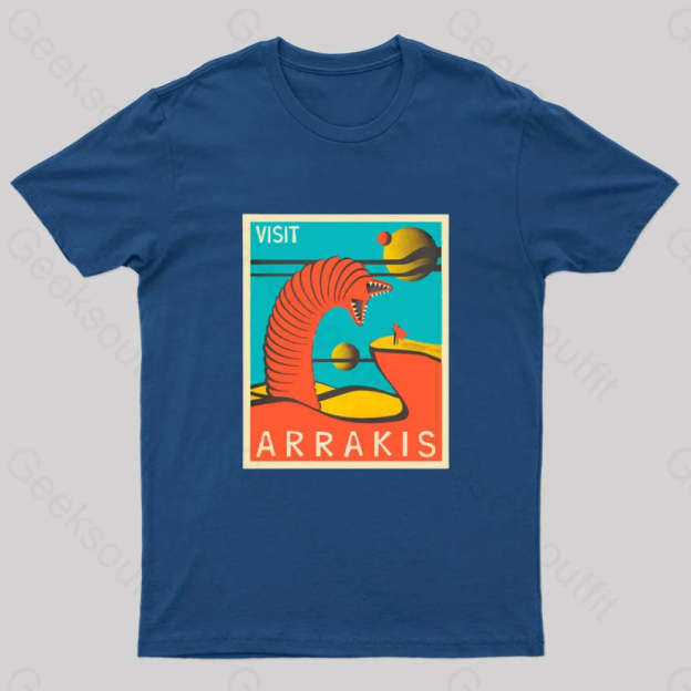 Visit Arrakis Geek T-Shirt Navy / S