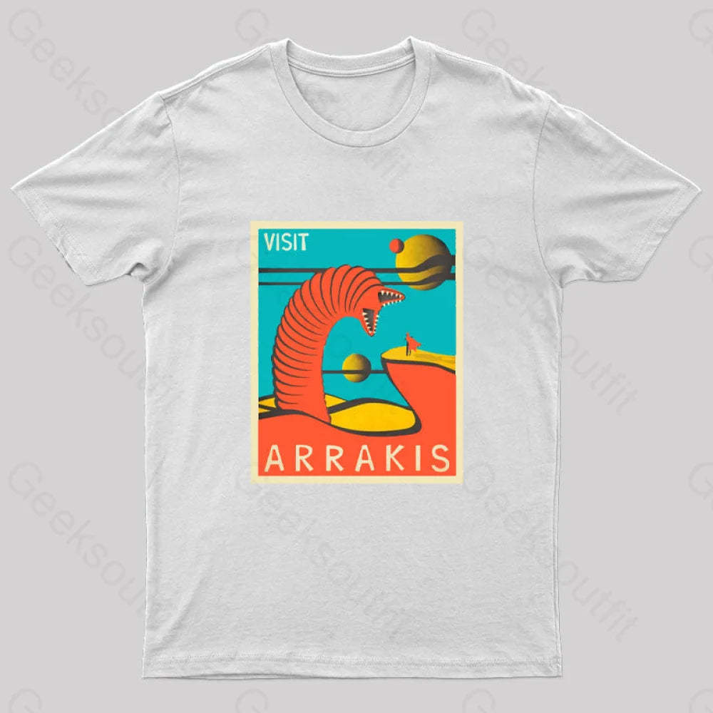 Visit Arrakis Geek T-Shirt White / S