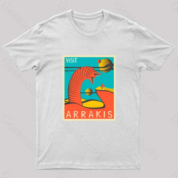 Visit Arrakis Geek T-Shirt White / S