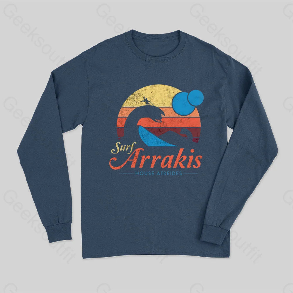 Visit Arrakis Long Sleeve T-Shirt Navy / S