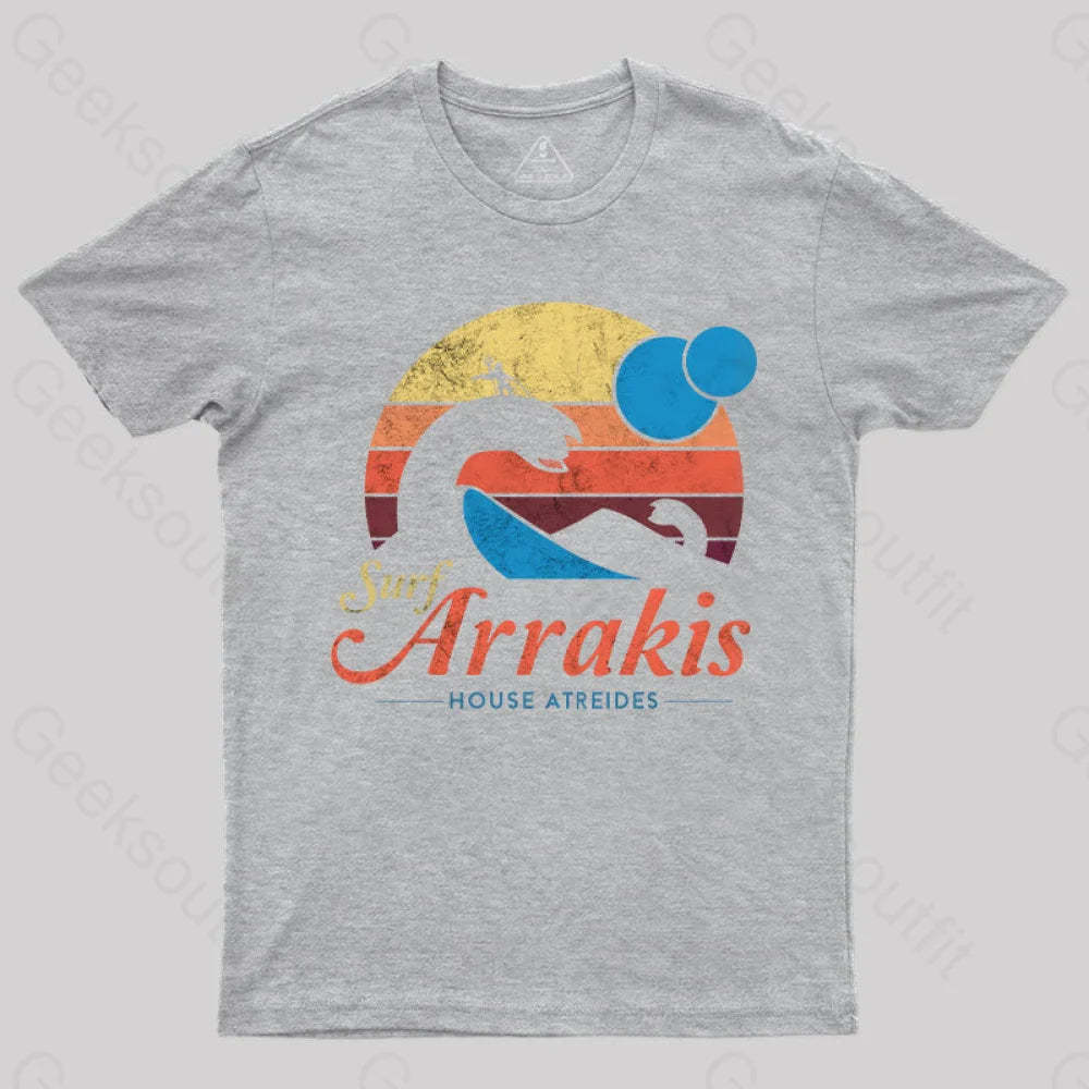 Visit Arrakis Nerd T-Shirt Grey / S