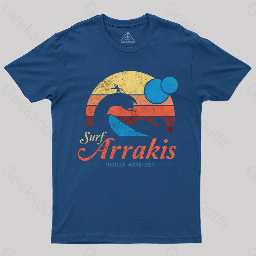 Visit Arrakis Nerd T-Shirt Navy / S