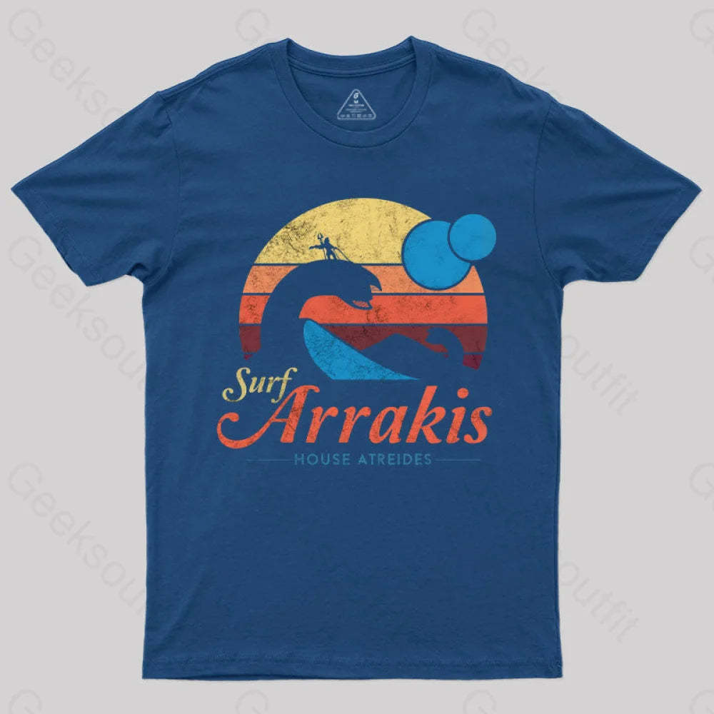Visit Arrakis Nerd T-Shirt Navy / S