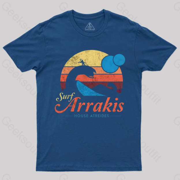 Visit Arrakis Nerd T-Shirt Navy / S