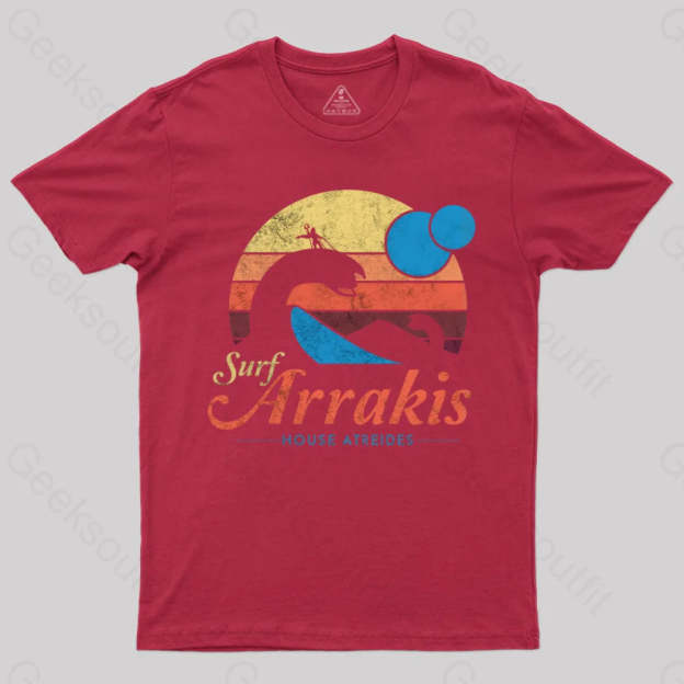 Visit Arrakis Nerd T-Shirt Red / S