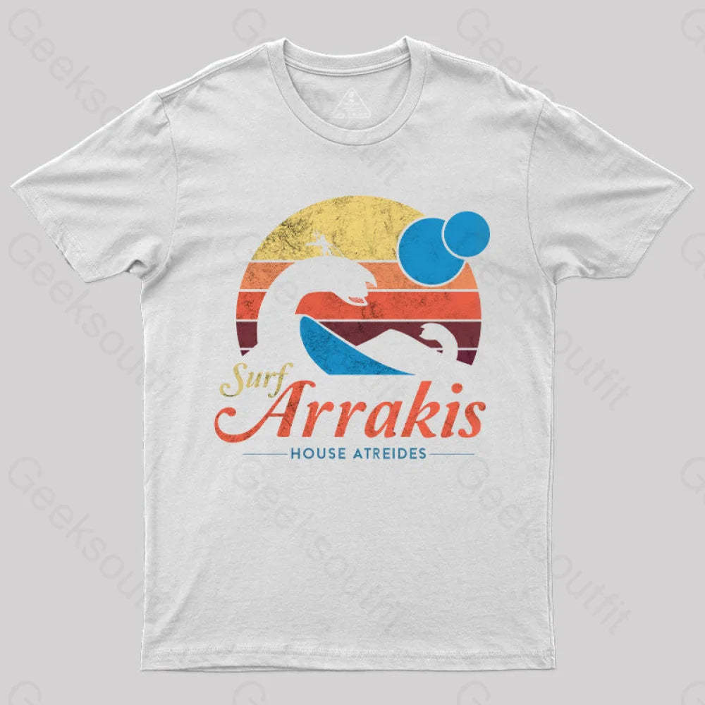 Visit Arrakis Nerd T-Shirt White / S