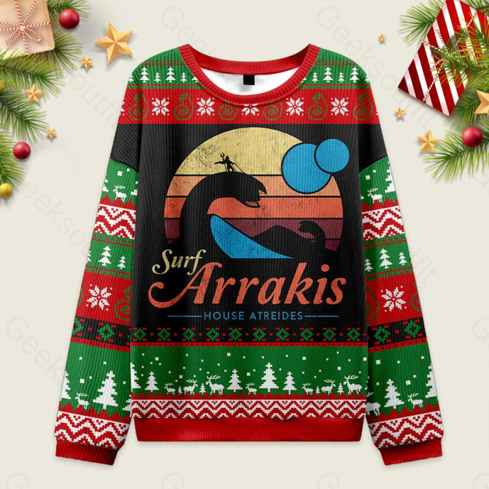Visit Arrakis Nerd Ugly Christmas Sweater Men??s Style-S