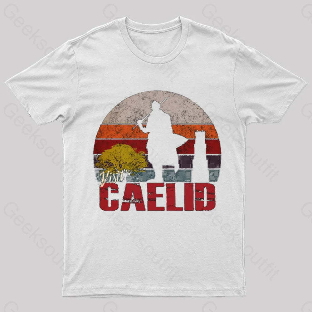 Visit Caelid Elden Ring Geek T-Shirt White / S