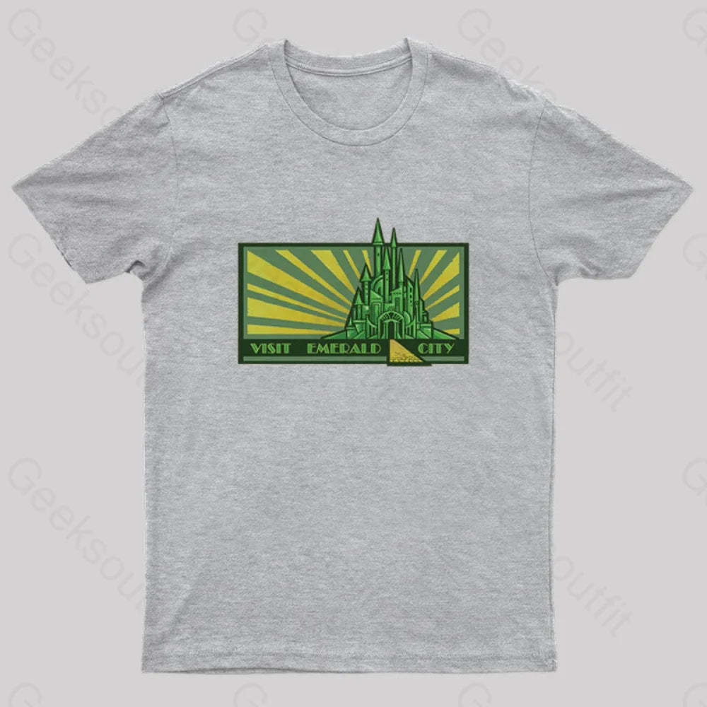 Visit Emerald City Geek T-Shirt Grey / S