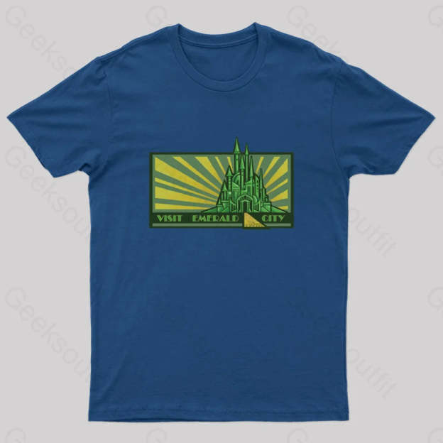 Visit Emerald City Geek T-Shirt Navy / S