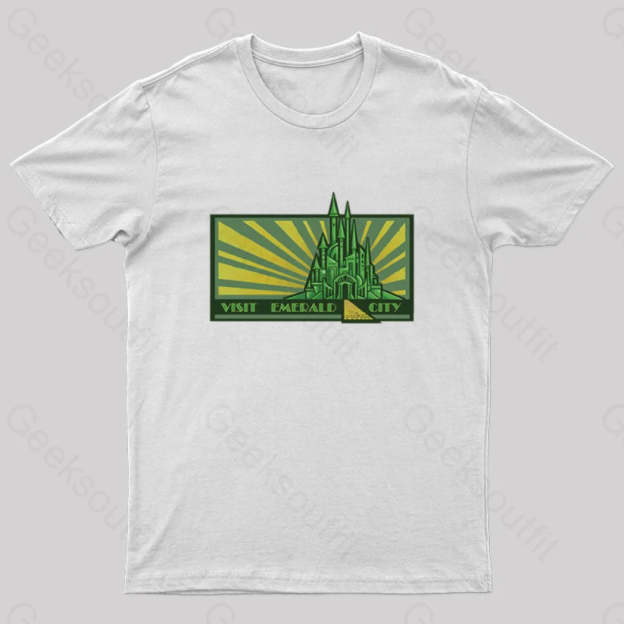 Visit Emerald City Geek T-Shirt White / S