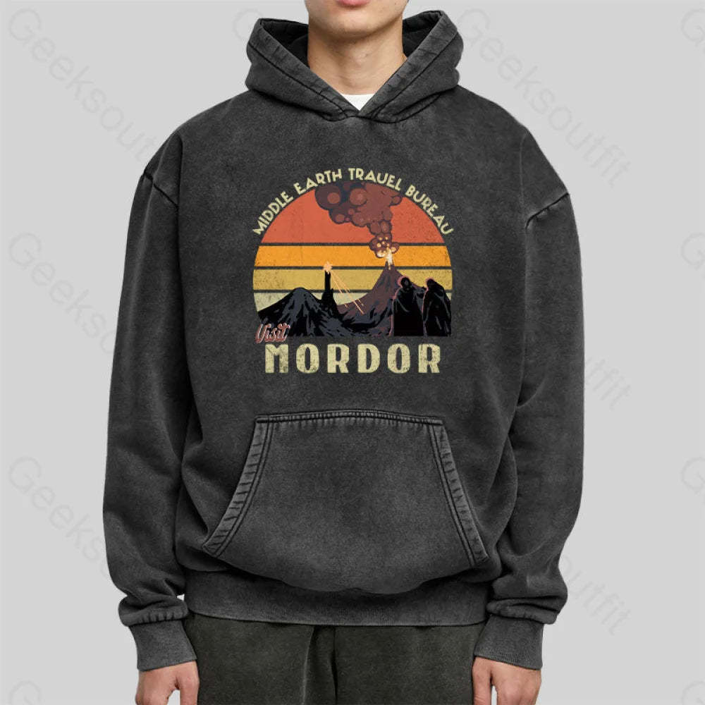 Visit Mordor Washed Hoodie