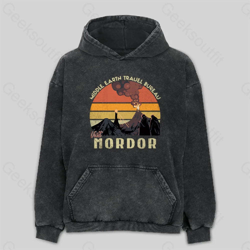 Visit Mordor Washed Hoodie M