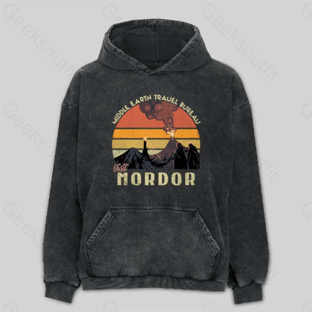 Visit Mordor Washed Hoodie M