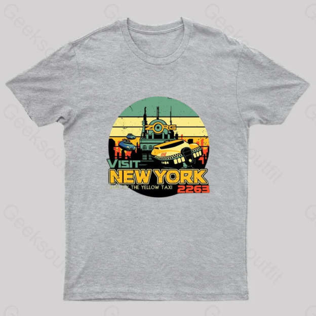 Visit New York Geek T-Shirt Grey / S