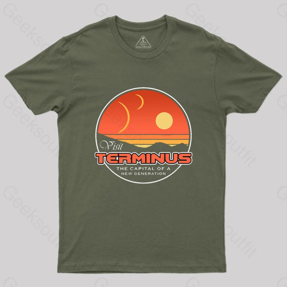 Visit Terminus T-Shirt Army Green / S