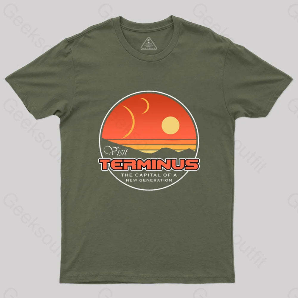 Visit Terminus T-Shirt Army Green / S